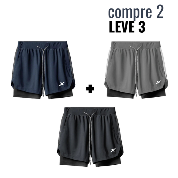 Shorts DryFit™ de Compressão NEXT Premium - Compre 2 Leve 3 + Brinde Exclusivo